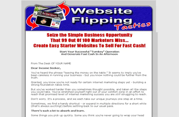 Website Flipping Tactics