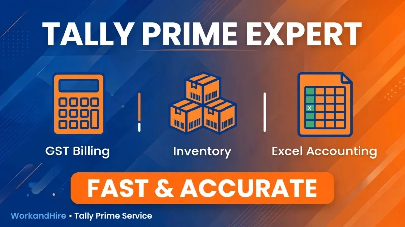 I will do Professional Tally Prime Data Entry and Company Setup