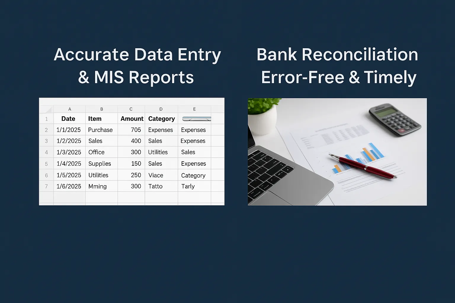ðŸ’¼ Accountant | Data Entry & Excel Expert | Bank Reconciliation | GST & Bookkeeping Support.........