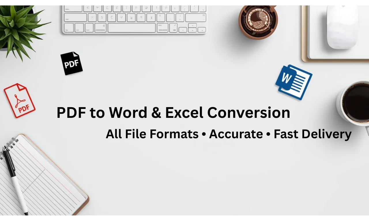 PDF to Excel Data Entry & File Conversion (100% Accuracy)