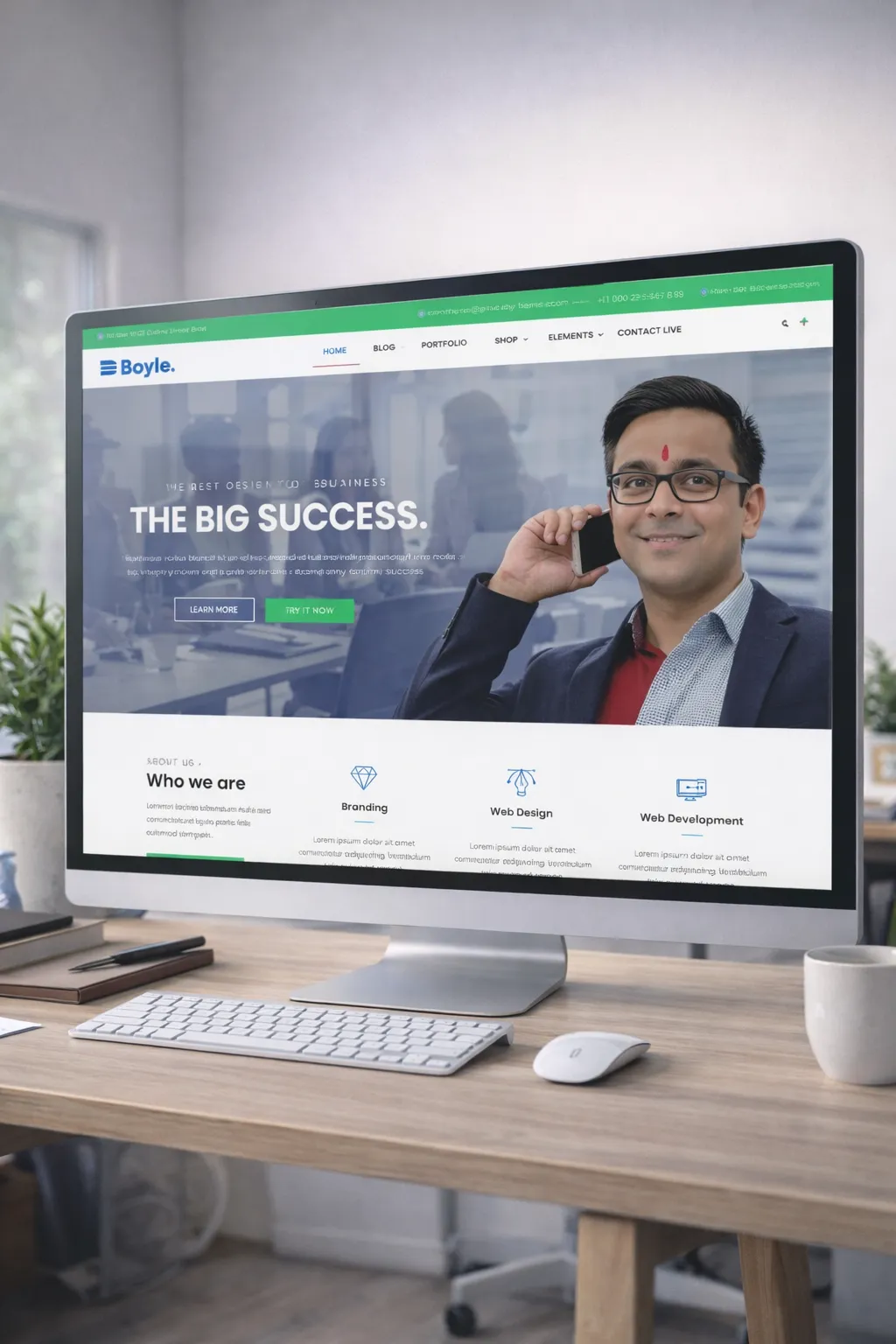 I will design a professional WordPress business website
