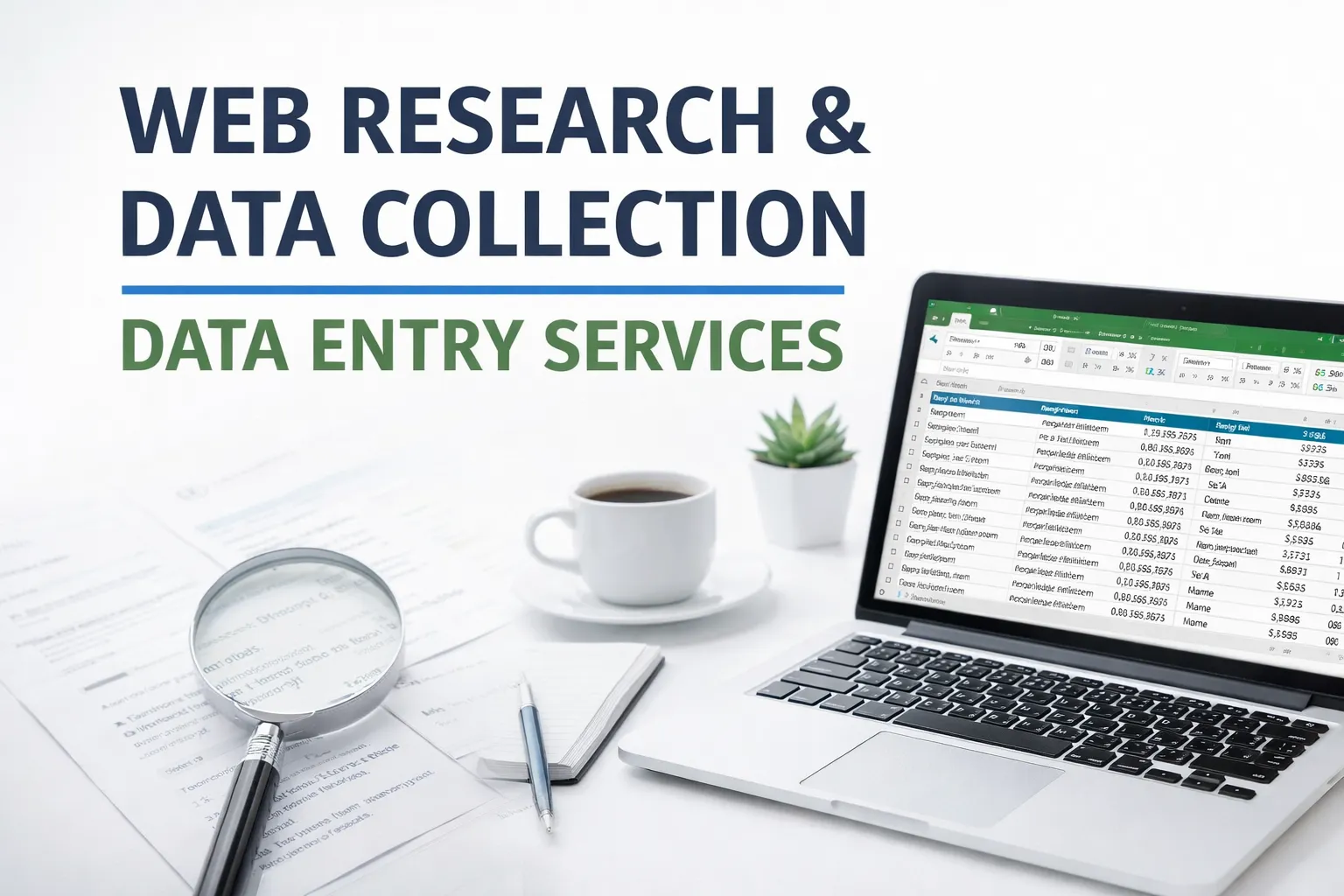 I will do accurate web research and collect data professionally