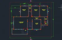 Auto Cad 3BHK Project