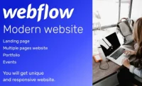 I will create a modern website on webflow
