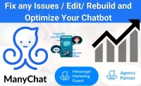 I will fix, edit, rebuild and optimize your manychat chatbot flows