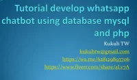 I will give tutorial source code to create chatbot with database
