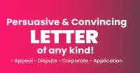 I will write any kind of letter or email