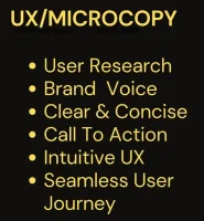 I will write intuitive UX microcopy for your website, form or app