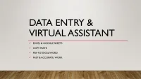 Accurate Data Entry & Virtual Assistant Services