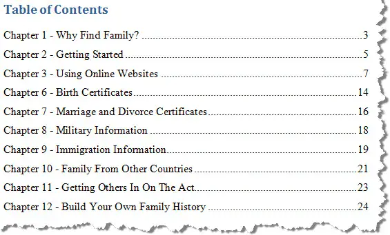 Family History Search