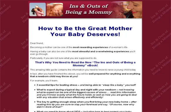 The Ins And Outs Of Being A Mommy