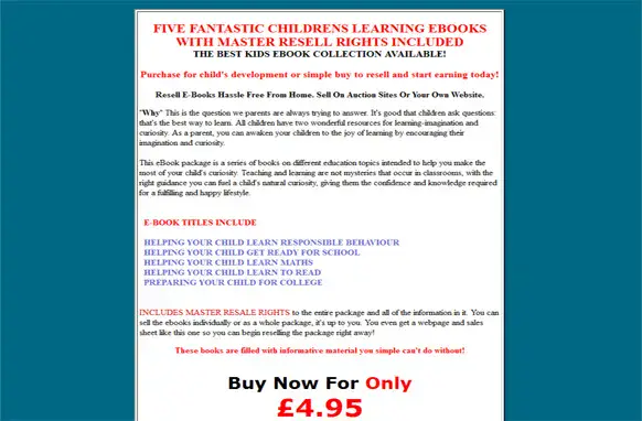Childrens Learning Ebook Package