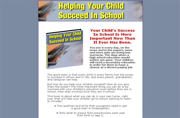 Helping Your Child Succeed In School
