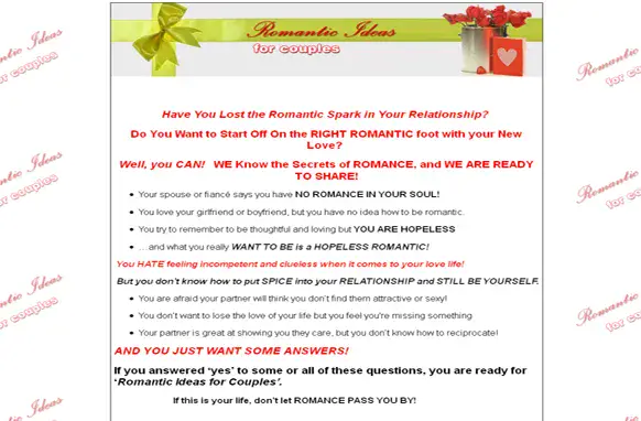 Romantic Ideas For Couples