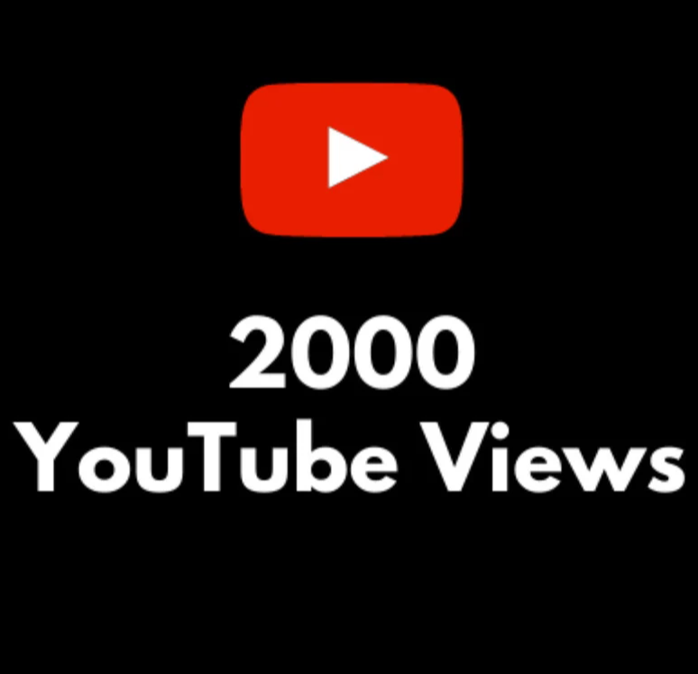 Drive your YouTube success with 2000 High-Quality Views