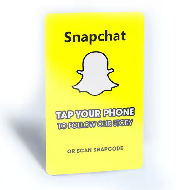  Contactless Snapchat Connect Card - Easily and Safely Share Your Profile!