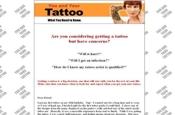 You And Your Tattoo What You Need To Know Plus Audio