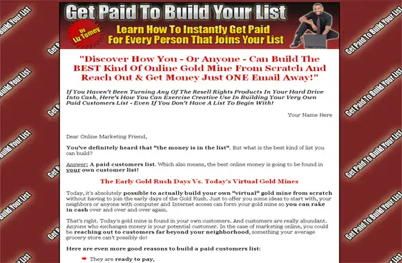 Get Paid To Build Your List