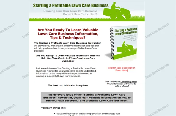 Starting A Profitable Lawn Care Business