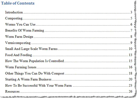 Worm Farming