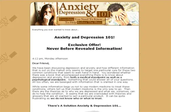 Anxiety And Depression 101