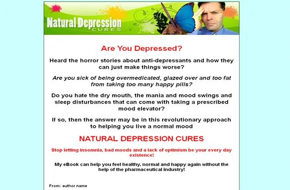 Natural Depression Cures