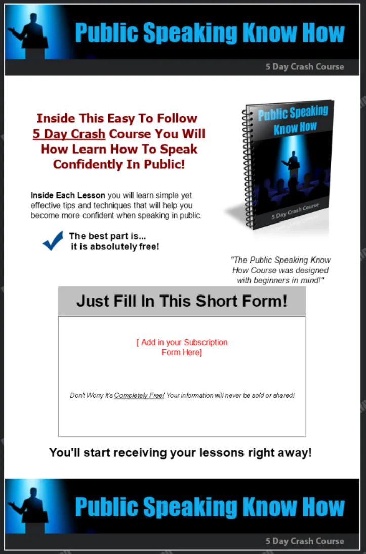 Public Speaking Know How