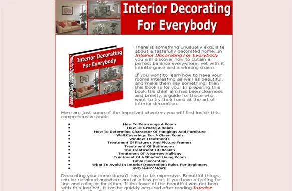 Interior Decorating For Everybody