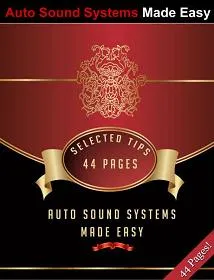 Auto Sound Systems Made Easy