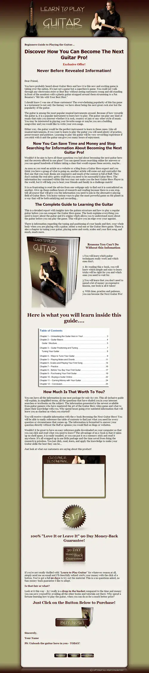 Learn To Play Guitar
