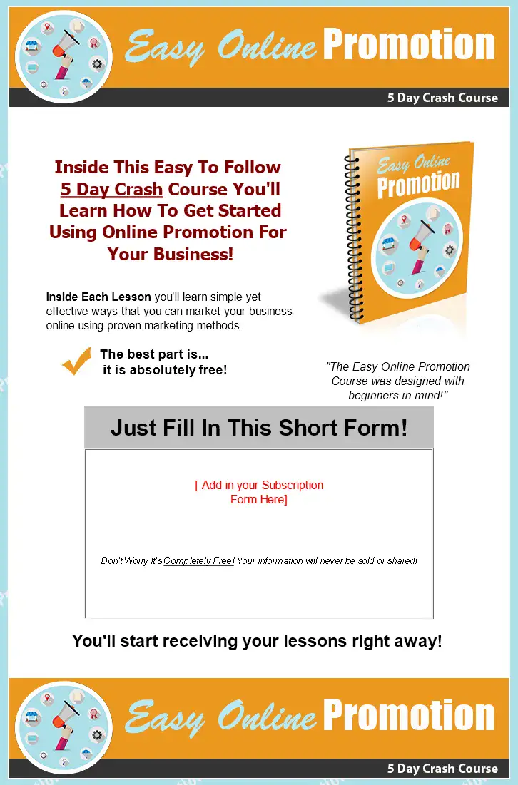 Easy Online Promotion