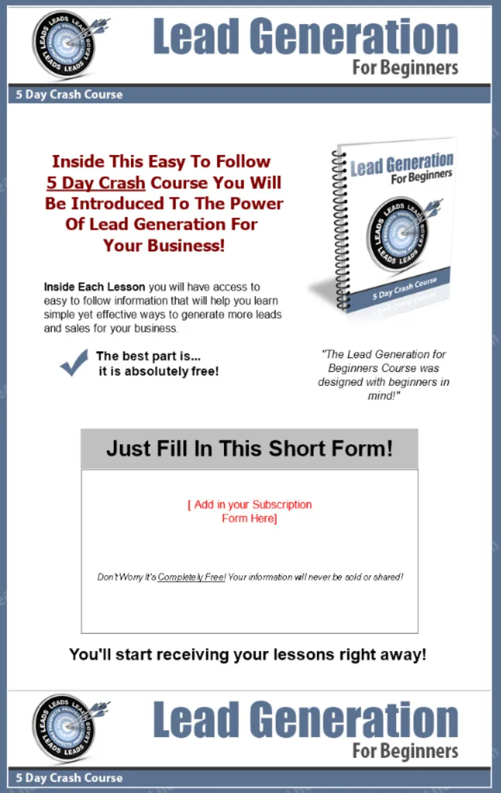 Lead Generation For Beginners