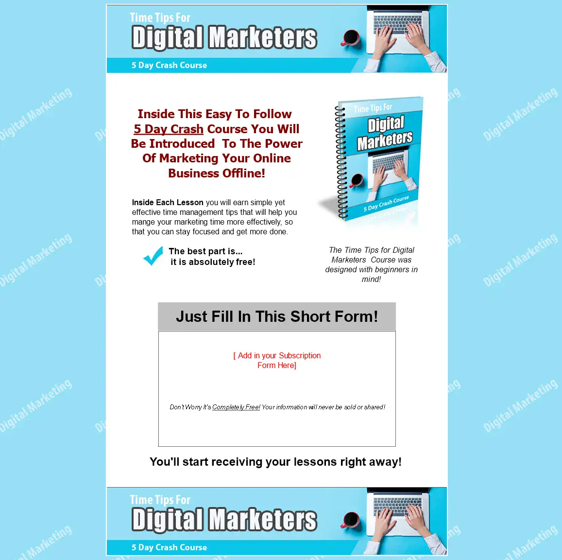Time Tips For Digital Marketers