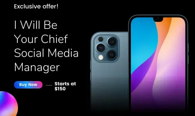 I will be your chief social media manager
