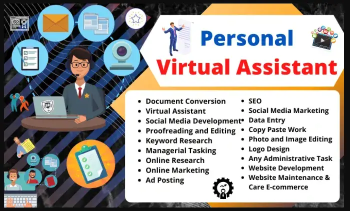I will your personal virtual assistant for data entry, and internet research for 7 hour