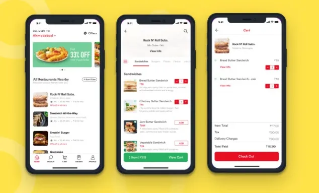 I will build an online food or grocery delivery app with an ordering website