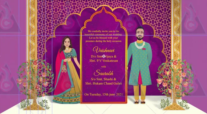 I will create a unique popup wedding invitation video in 48 hours