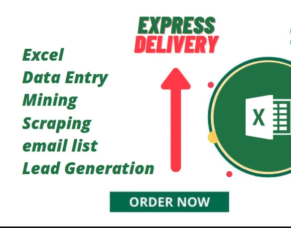 I will find email lists address, excel data entry, mining, scraping, virtual assistant