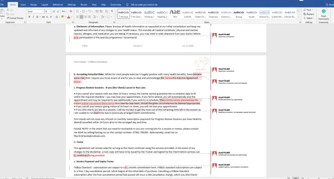I will elegantly proofread and edit legal documents
