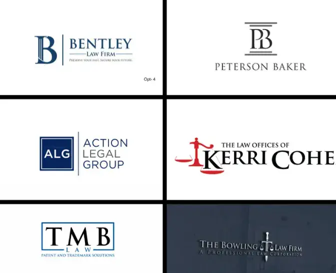 I will law firm, lawyer, attorney, legal logo design
