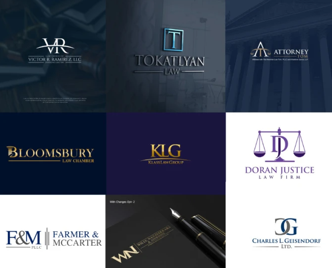 I will law firm, lawyer, attorney, legal logo design