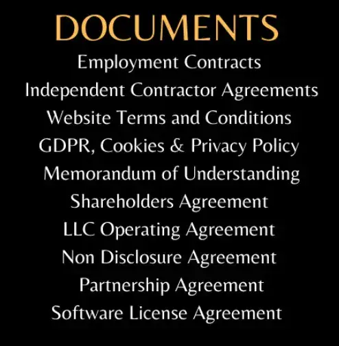 I will draft a legal contract for you