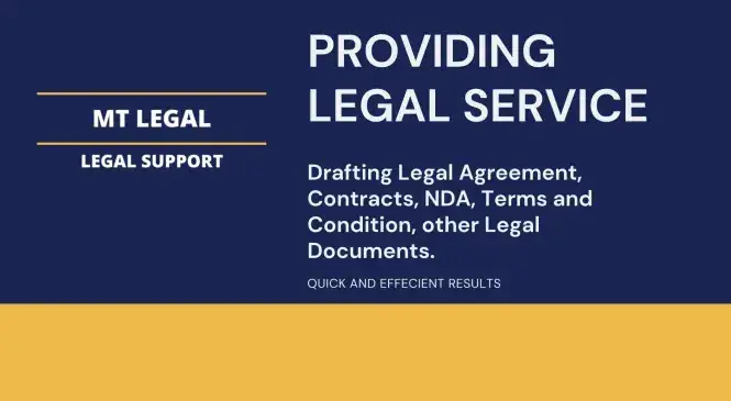 I will draft and review legal documents, agreements and contracts