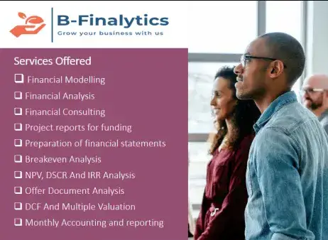 I will provide financial analysis, project report,ratio analysis,accounting