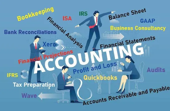 I will do accounting, bookkeeping, quickbooks, profit and loss, taxes