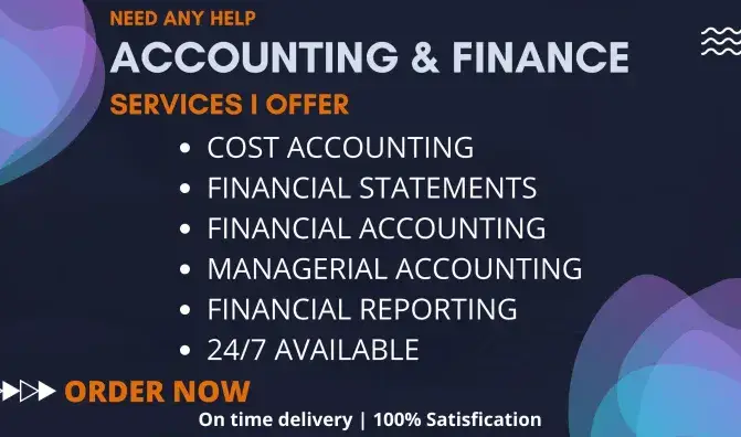 I will help you in accounting and finance, financial statements, financial reporting