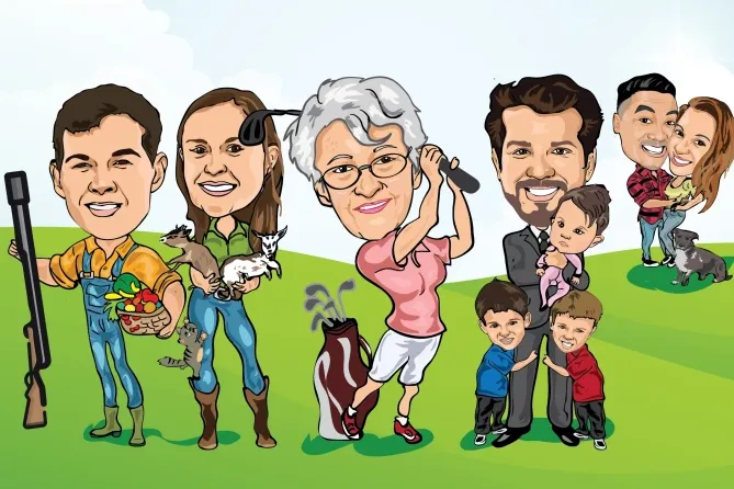 I will do cartoon caricature for you