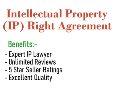 I will draft, review and consult on intellectual property agreement