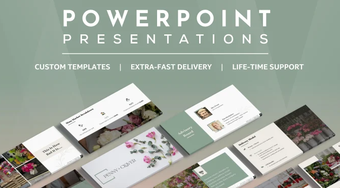 I will design professional and modern PPT powerpoint presentations