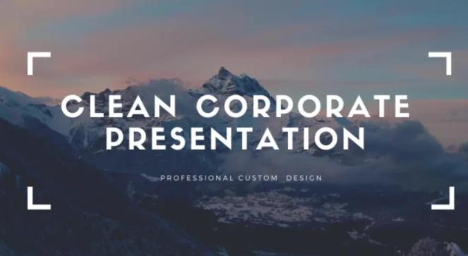I will create a clean corporate video presentation for business